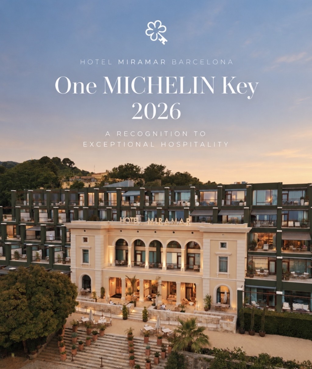 Hotel Miramar Barcelona recibe Una Llave MICHELIN 2026